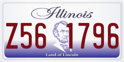 IL license plate Z561796