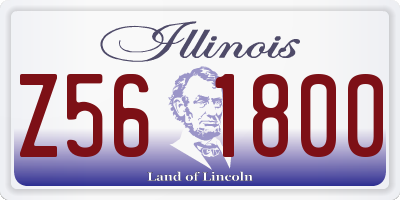 IL license plate Z561800