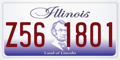 IL license plate Z561801