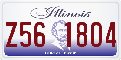 IL license plate Z561804