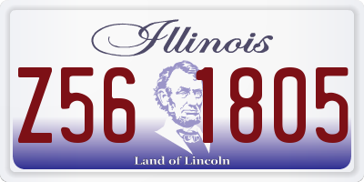 IL license plate Z561805