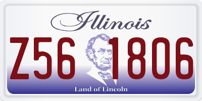 IL license plate Z561806