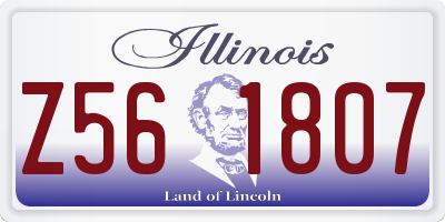 IL license plate Z561807