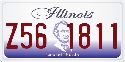 IL license plate Z561811