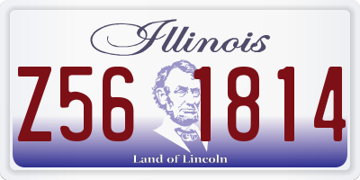 IL license plate Z561814