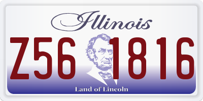 IL license plate Z561816