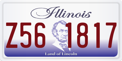 IL license plate Z561817