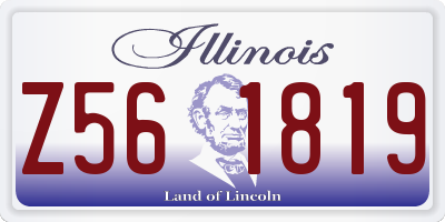 IL license plate Z561819