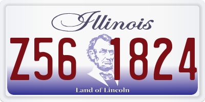 IL license plate Z561824