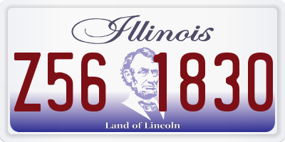 IL license plate Z561830