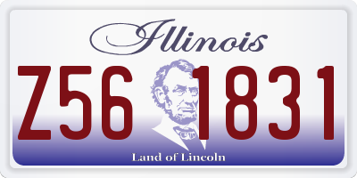 IL license plate Z561831