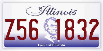 IL license plate Z561832