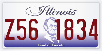 IL license plate Z561834