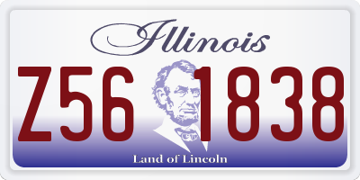 IL license plate Z561838