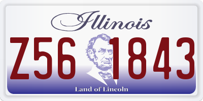IL license plate Z561843