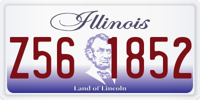 IL license plate Z561852
