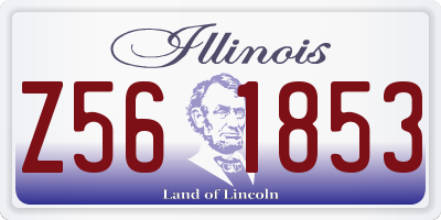 IL license plate Z561853