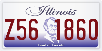 IL license plate Z561860