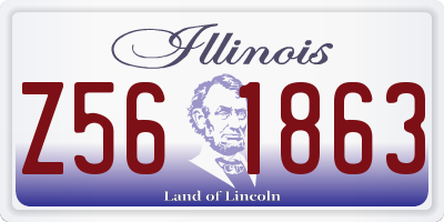 IL license plate Z561863