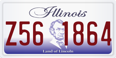 IL license plate Z561864