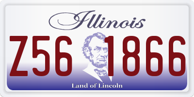 IL license plate Z561866