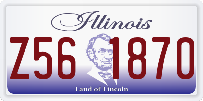 IL license plate Z561870