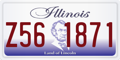 IL license plate Z561871