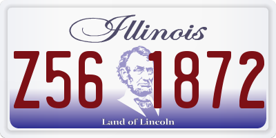 IL license plate Z561872