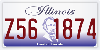 IL license plate Z561874