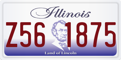 IL license plate Z561875