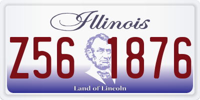 IL license plate Z561876
