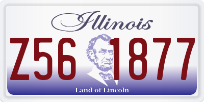 IL license plate Z561877