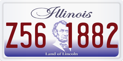 IL license plate Z561882