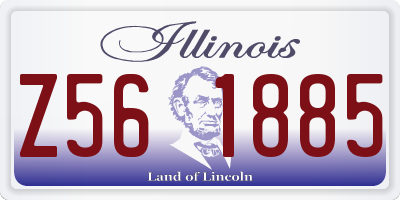 IL license plate Z561885
