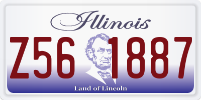 IL license plate Z561887