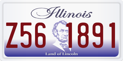 IL license plate Z561891