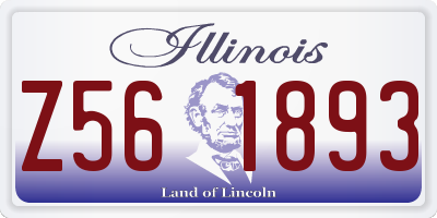 IL license plate Z561893