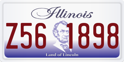 IL license plate Z561898