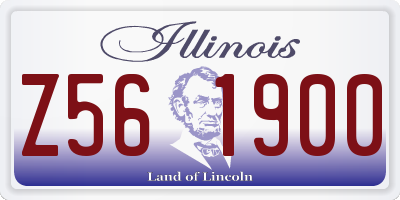 IL license plate Z561900