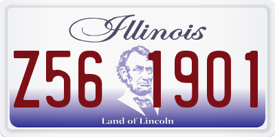 IL license plate Z561901