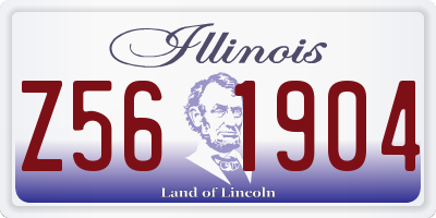 IL license plate Z561904