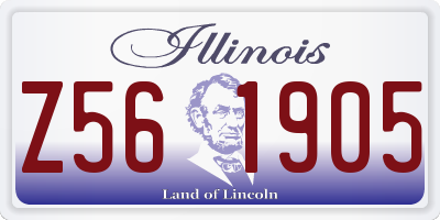 IL license plate Z561905