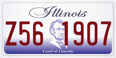 IL license plate Z561907