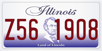IL license plate Z561908