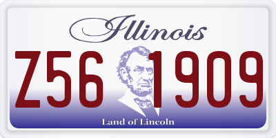 IL license plate Z561909