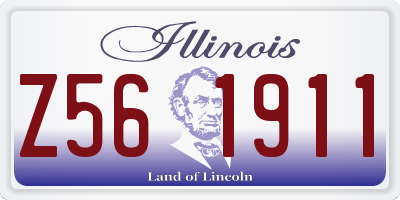 IL license plate Z561911