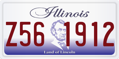 IL license plate Z561912