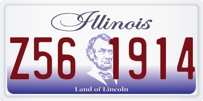 IL license plate Z561914