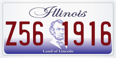 IL license plate Z561916