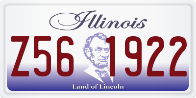 IL license plate Z561922